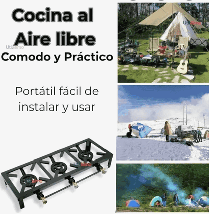Estufa de Gas 3 fogones